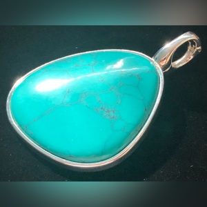 Premier Designs CABO Slide Enhancer Turquoise Pendant 4341